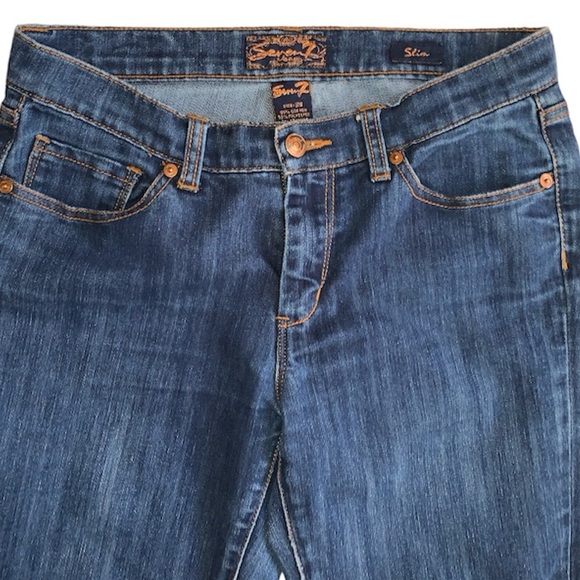 Seven 7 Jeans Slim Size 29 Dark Wash - Picture 6 of 10